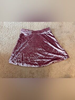 Velvet Mauve A-Line Women's Skirt
